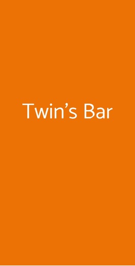 Twin's Bar, Roma