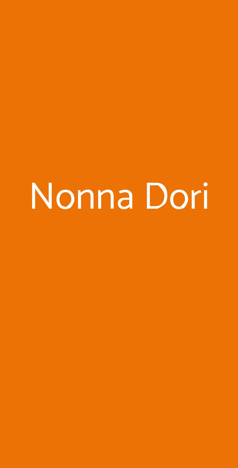 Nonna Dori Brescia menù 1 pagina