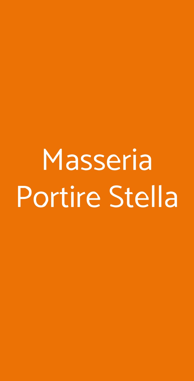 Masseria Portire Stella Paterno menù 1 pagina