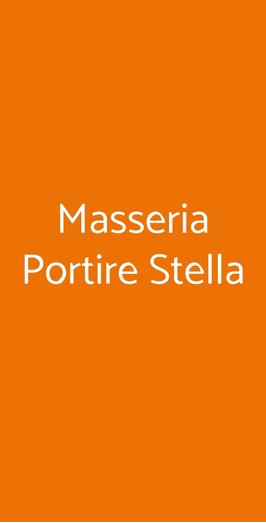 Masseria Portire Stella, Paterno