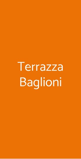 Terrazza Baglioni, Milano