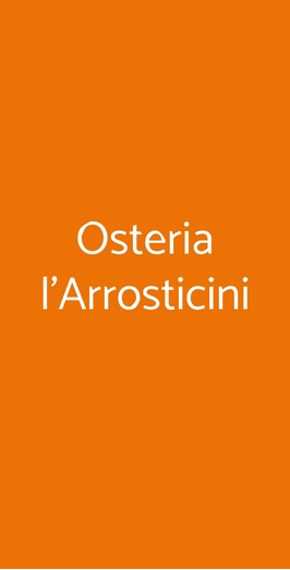 Osteria L'arrosticini, Firenze