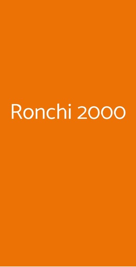 Ronchi 2000, Massa