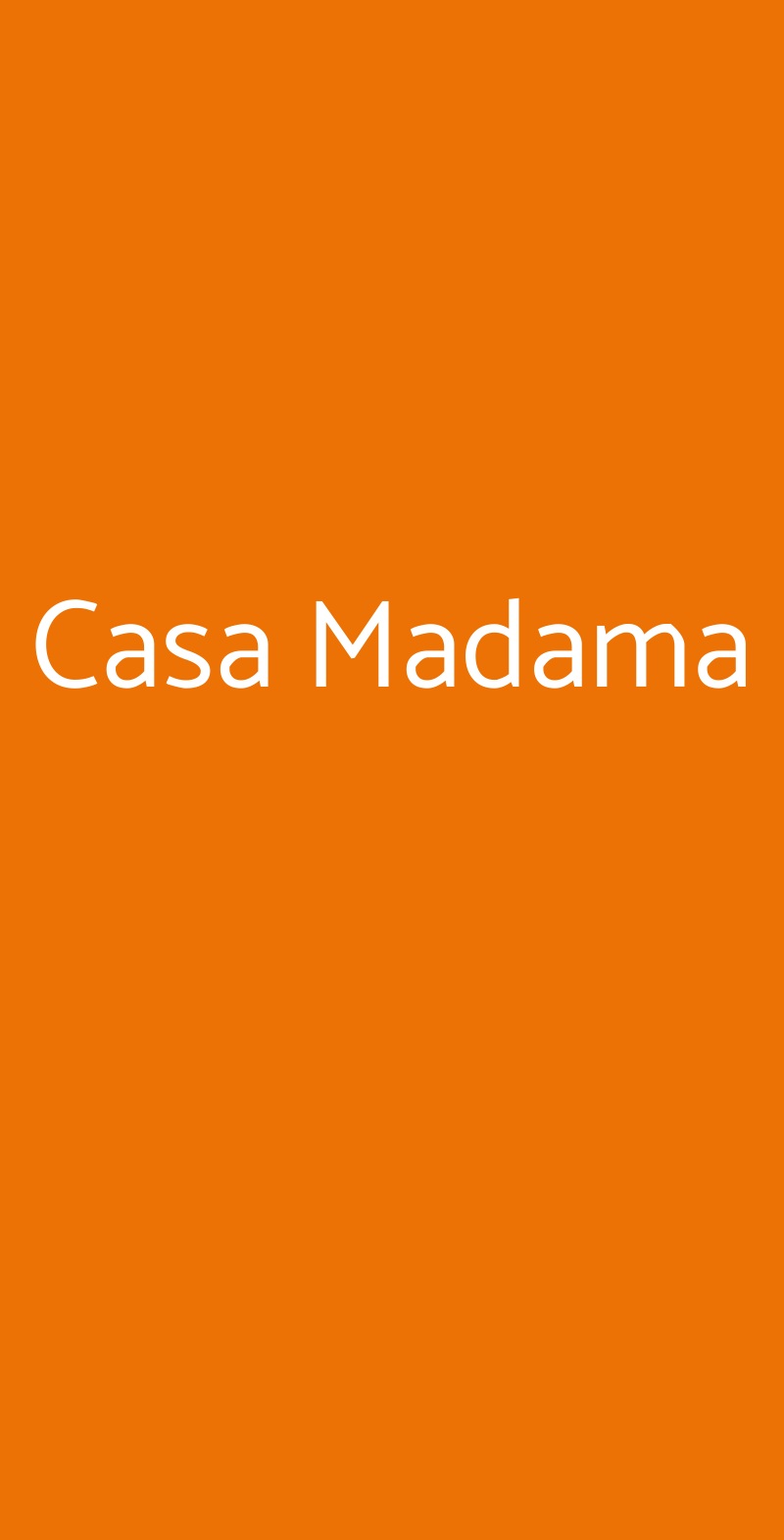 Casa Madama Casoria menù 1 pagina