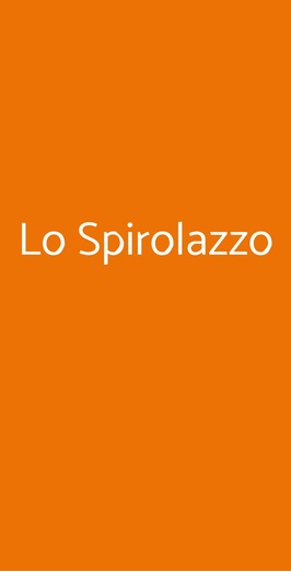 Lo Spirolazzo, Milano