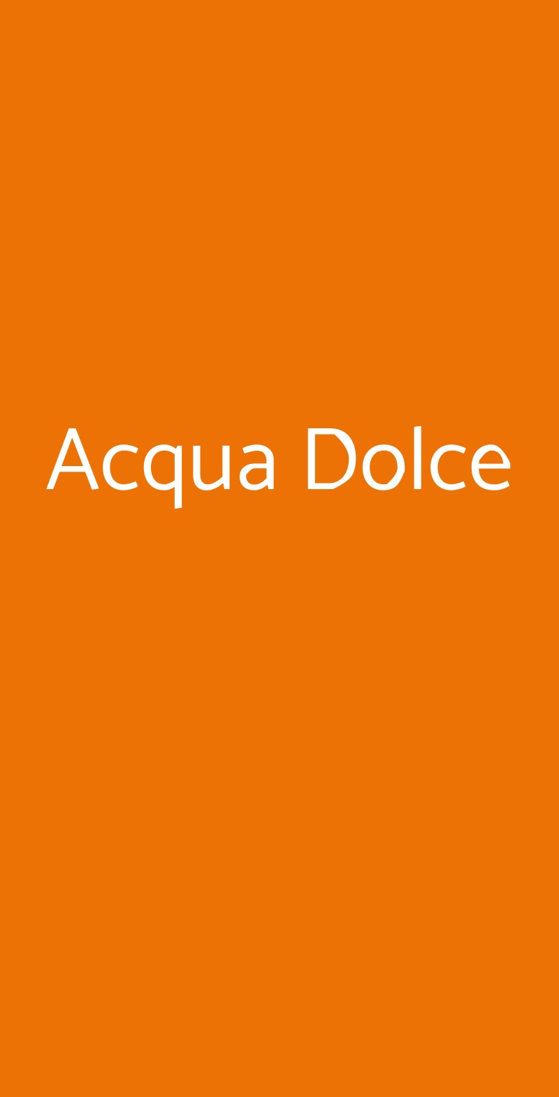 Acqua Dolce Carate Urio menù 1 pagina