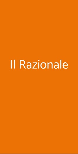 Il Razionale, Roma