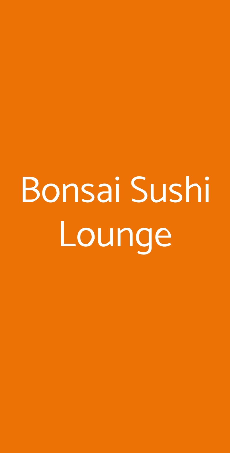 Bonsai Sushi Lounge, Asolo