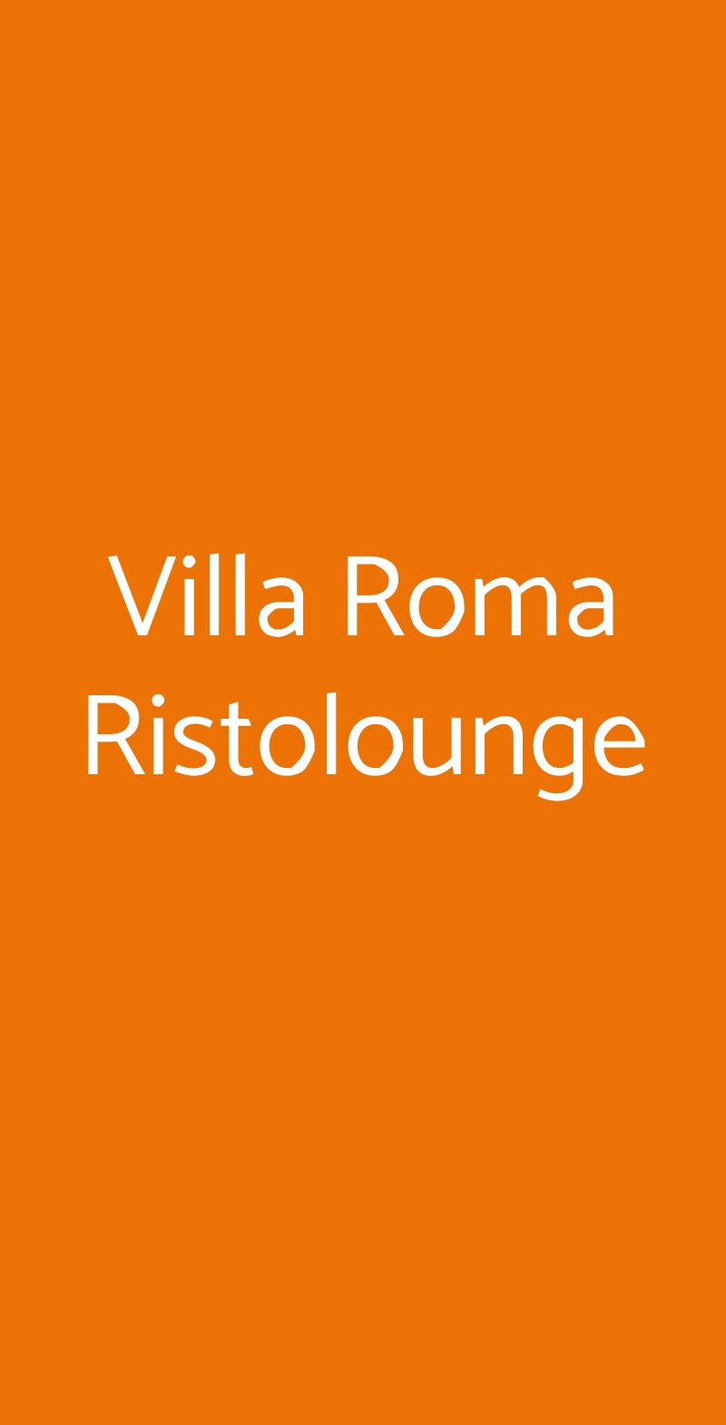 Villa Roma Ristolounge Pisa menù 1 pagina
