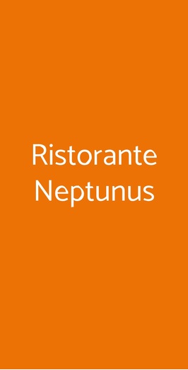 Ristorante Neptunus, Forio D'ischia