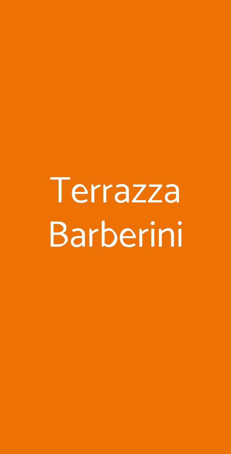 Terrazza Barberini Roma menù 1 pagina