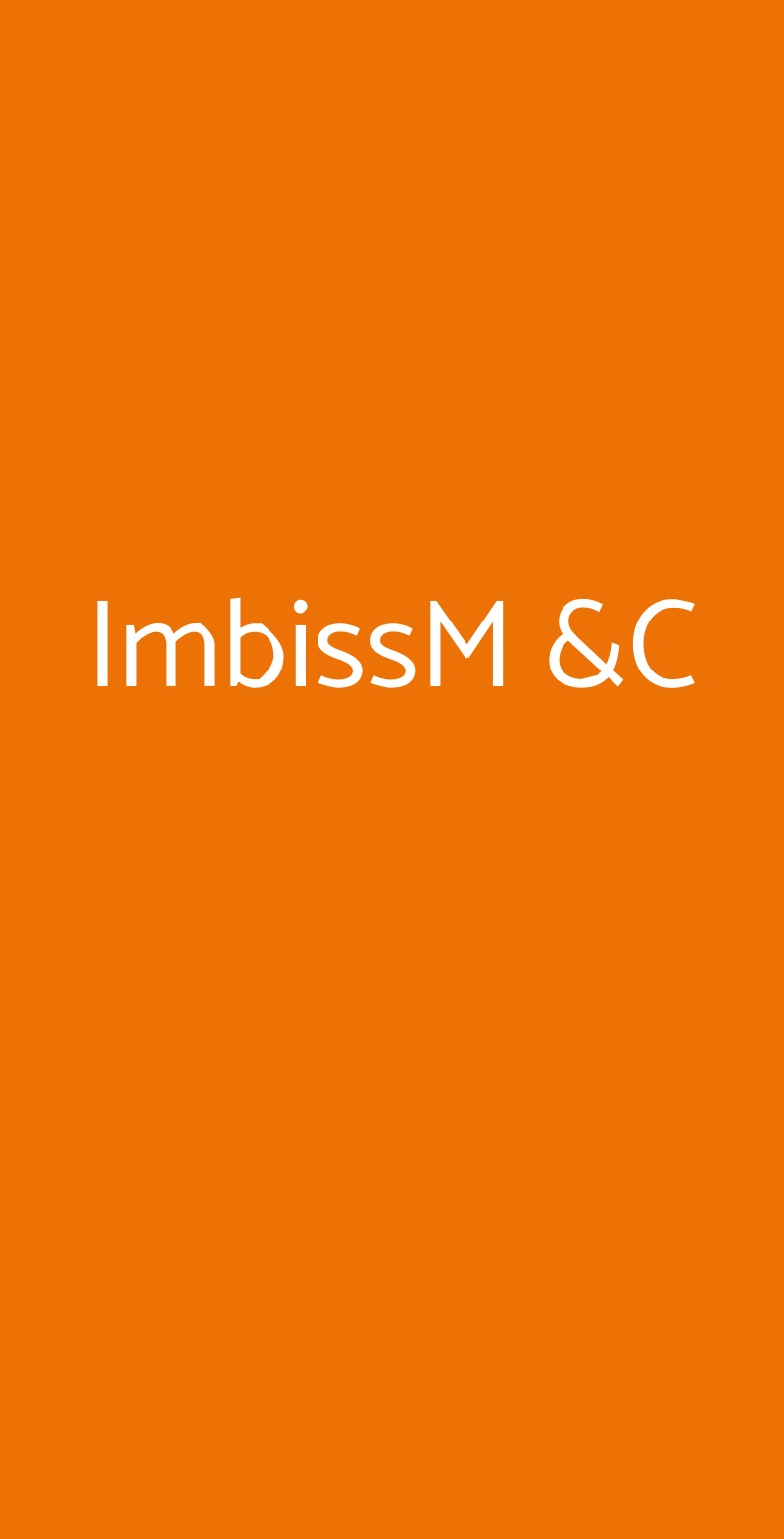 Imbissm &c, Pizzo