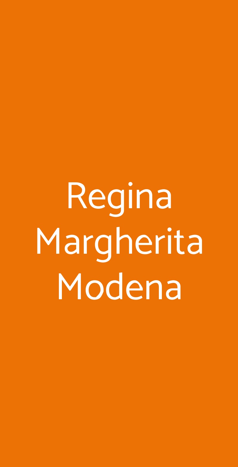 Regina Margherita Modena menù 1 pagina