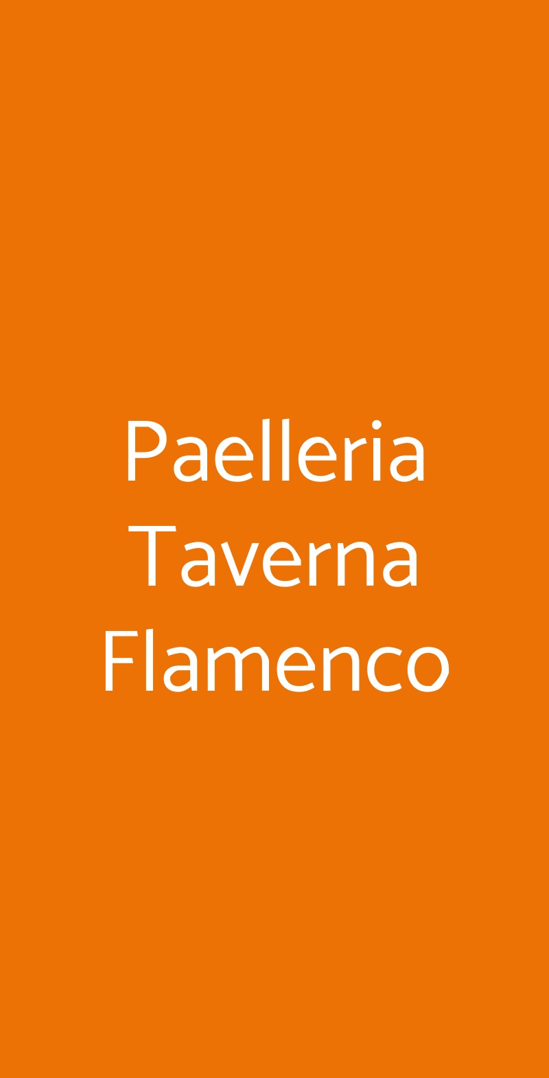 Paelleria Taverna Flamenco Albissola Marina menù 1 pagina