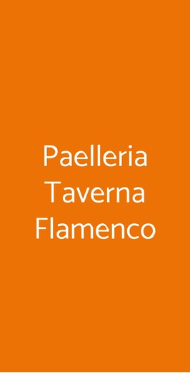 Paelleria Taverna Flamenco, Albissola Marina