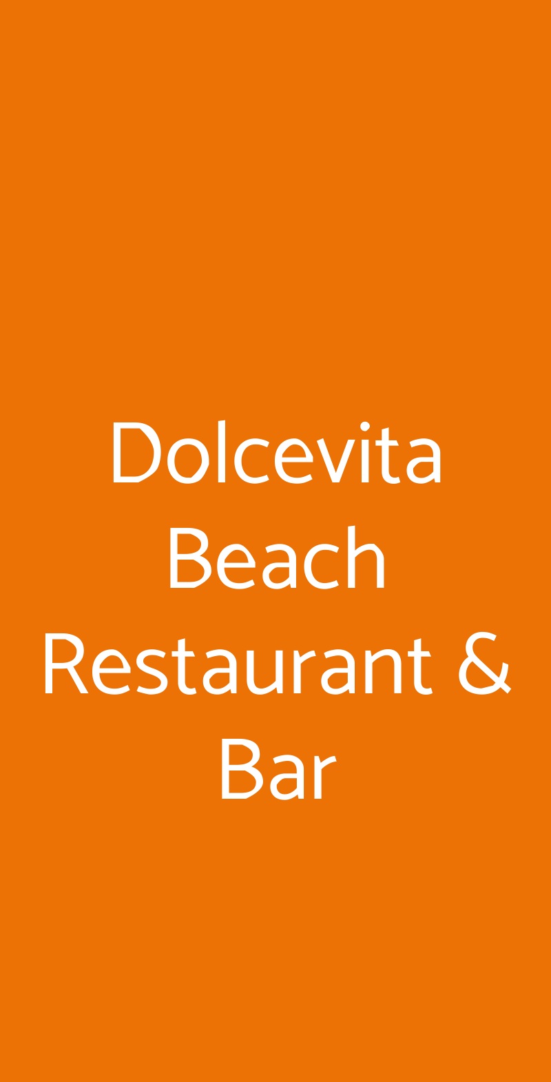 Dolcevita Beach Restaurant & Bar Desenzano Del Garda menù 1 pagina