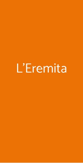 L'eremita, Montopoli In Val D'arno