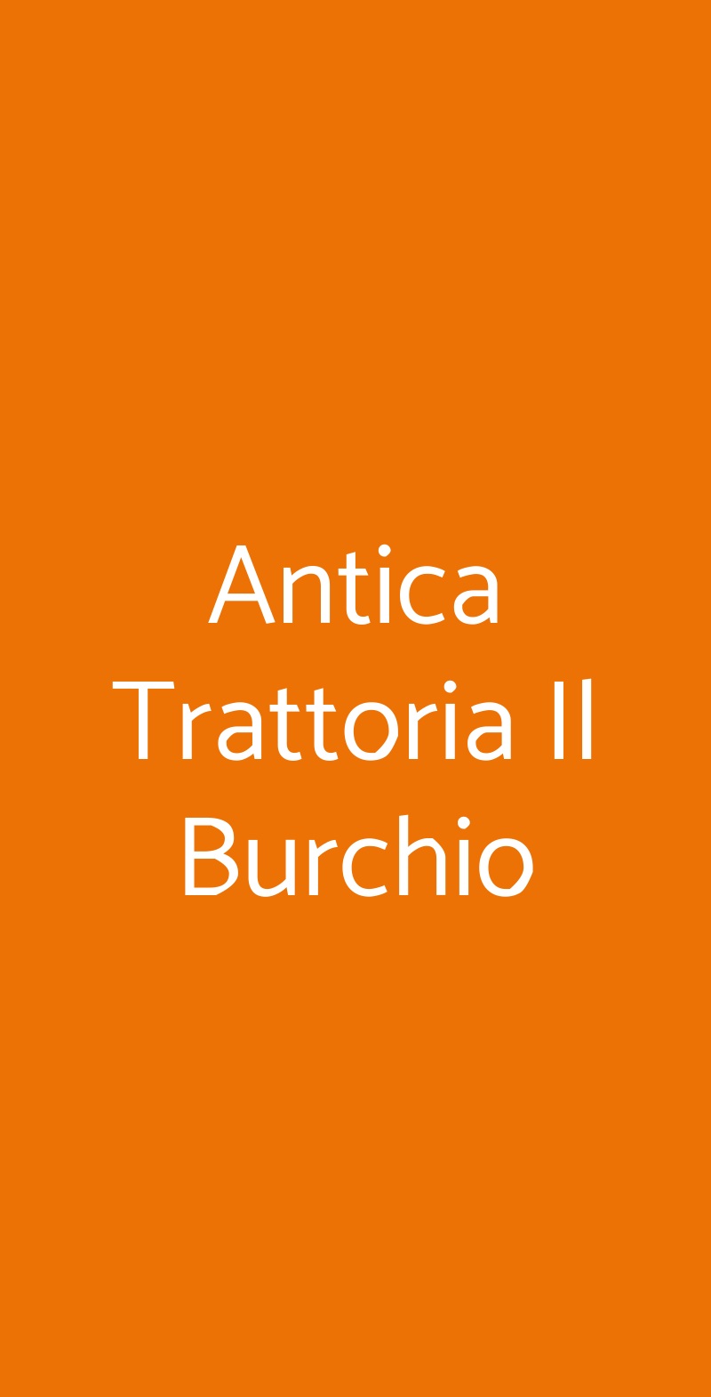 Antica Trattoria Il Burchio Burchio menù 1 pagina