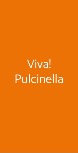 Viva! Pulcinella