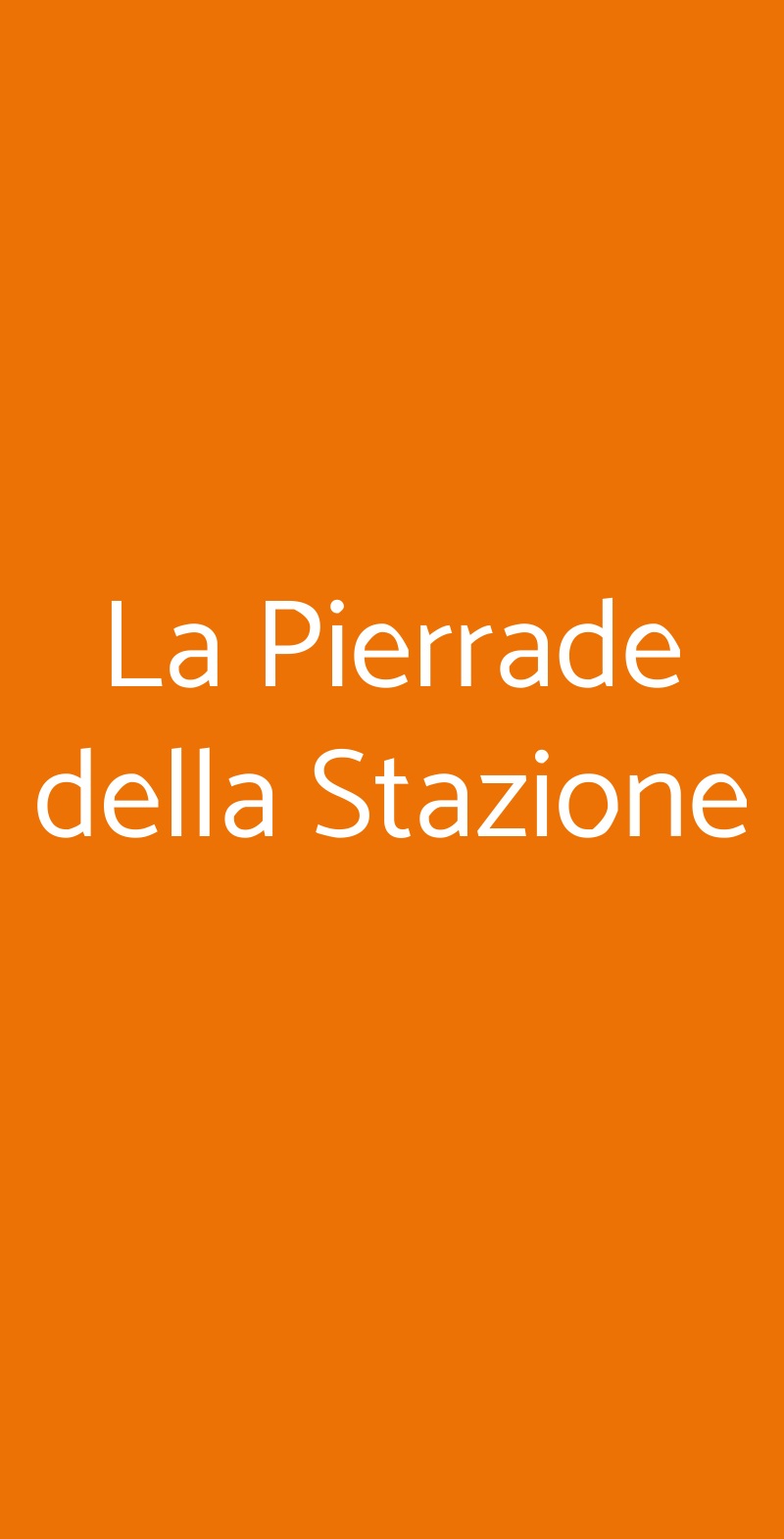 La Pierrade della Stazione Milano menù 1 pagina