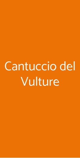 Cantuccio Del Vulture, Rionero In Vulture