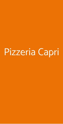 Pizzeria Capri, Venezia Mestre