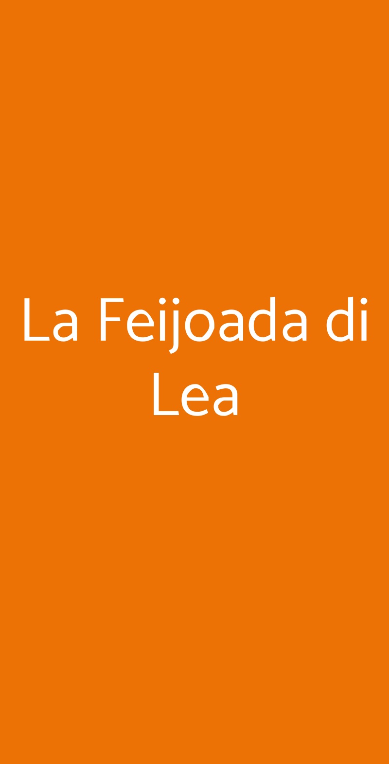 La Feijoada Di Lea, Ankaran