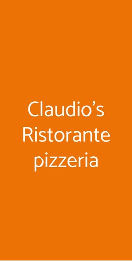 Claudio's Ristorante Pizzeria, Varedo