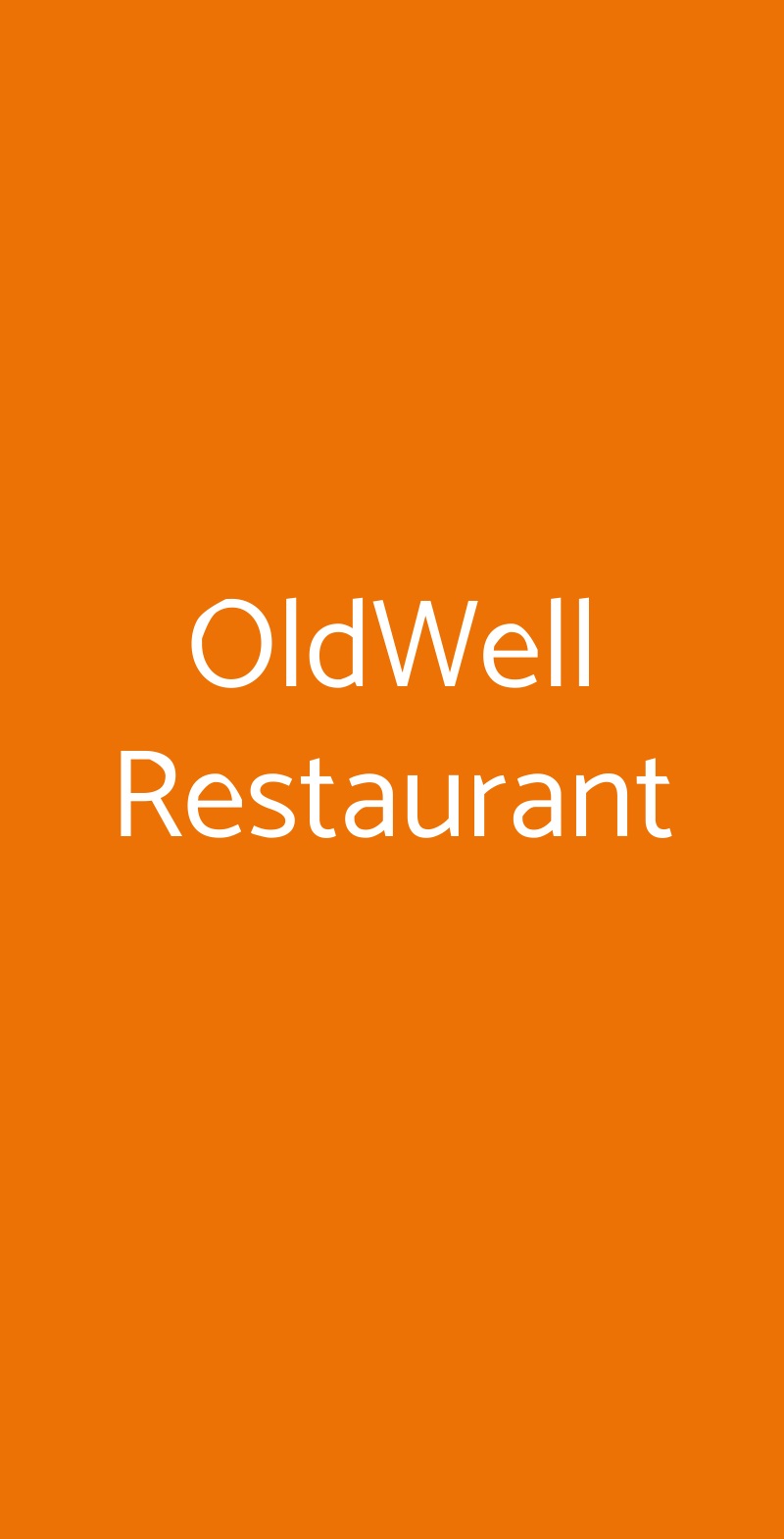 OldWell Restaurant Frazione Santa Domenica, Ricadi menù 1 pagina