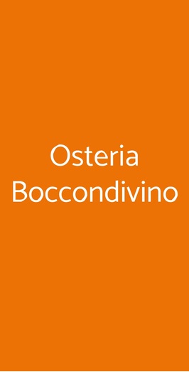 Osteria Boccondivino, Livorno