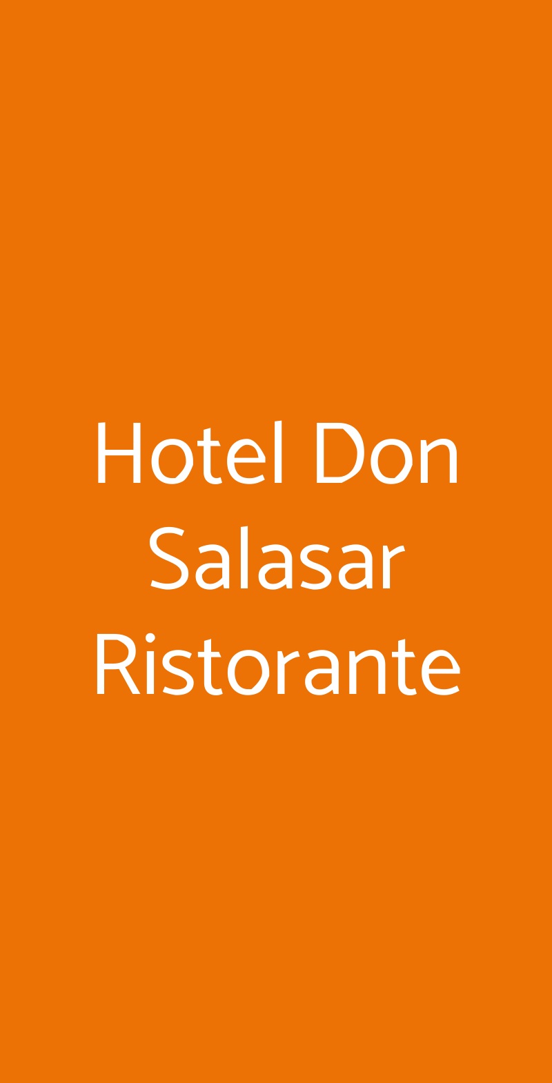 Hotel Don Salasar Ristorante Sant'Anna arresi menù 1 pagina