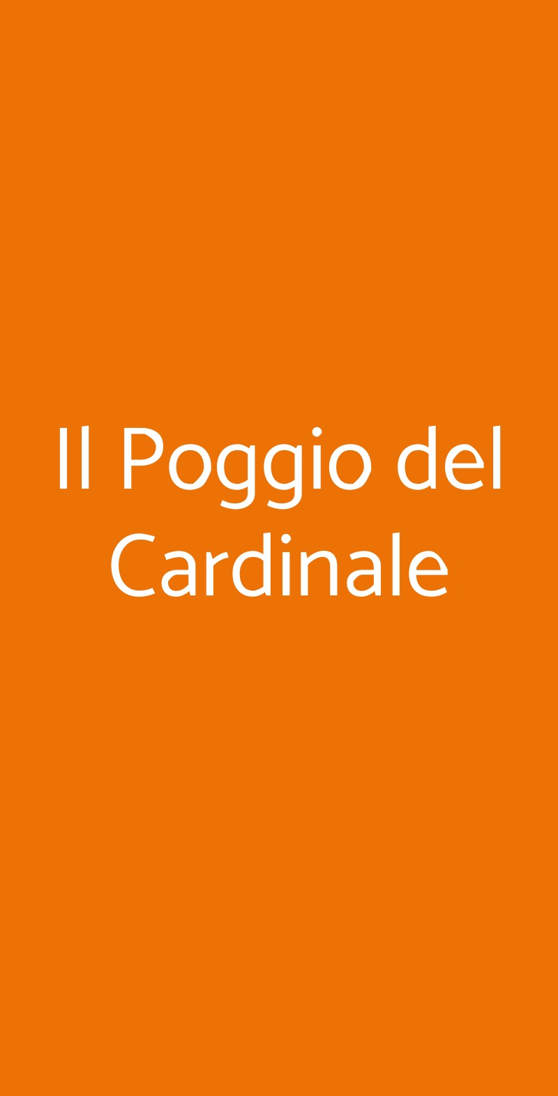 Il Poggio del Cardinale Centola menù 1 pagina