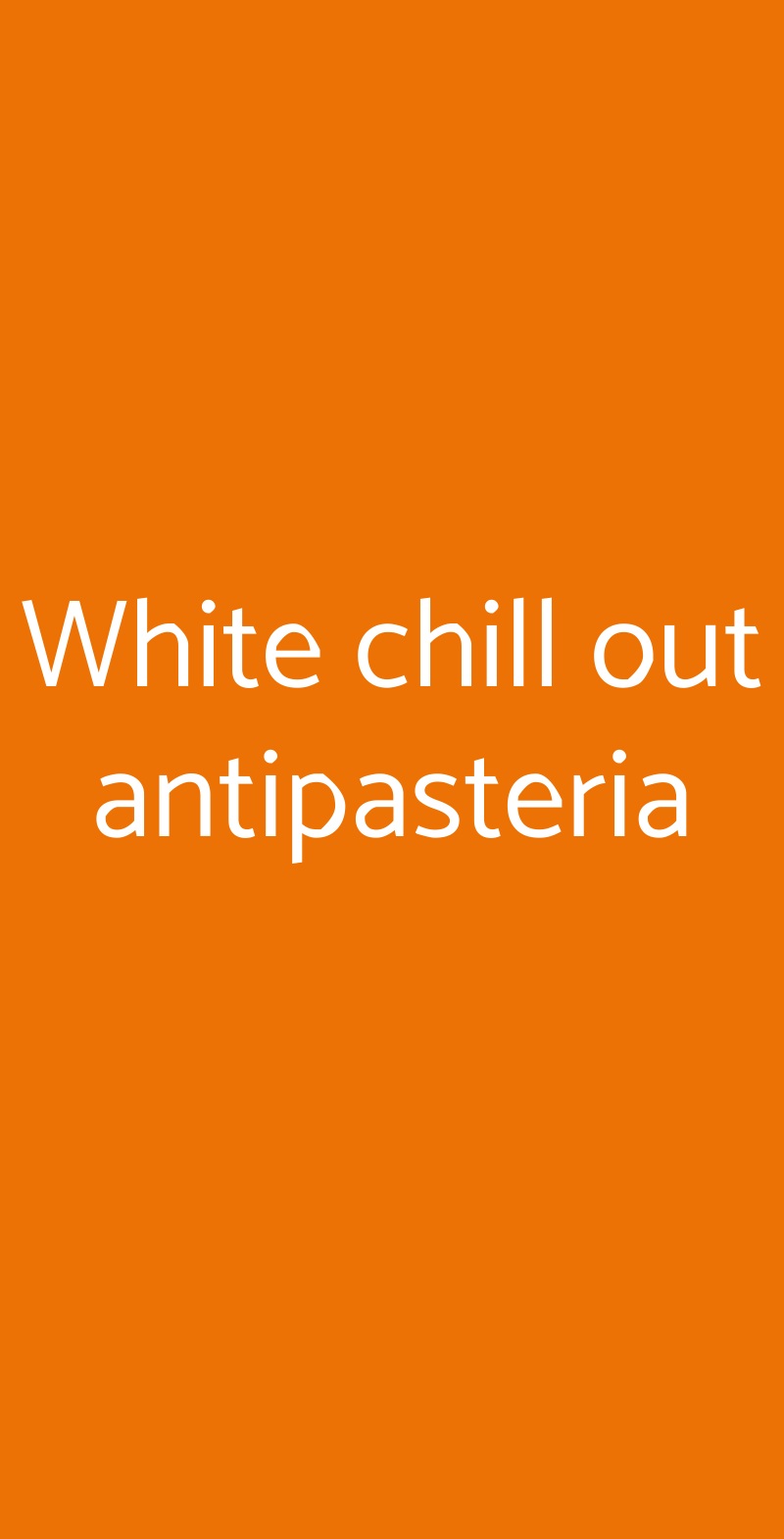 White  chill out antipasteria Pozzuoli menù 1 pagina