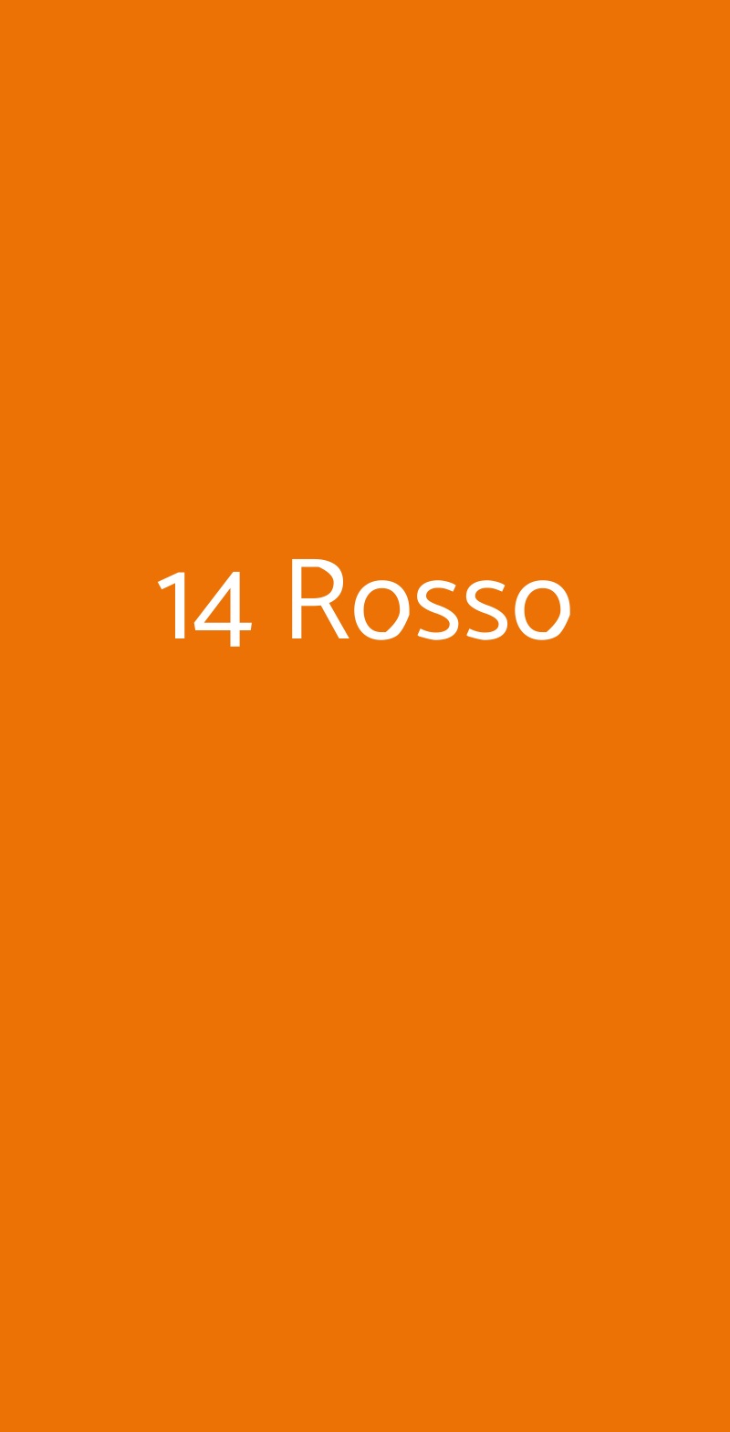 14 Rosso San Rocco menù 1 pagina