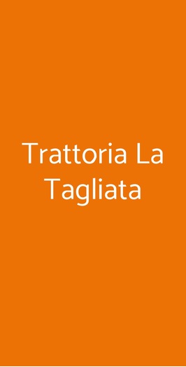 Trattoria La Tagliata, Bologna