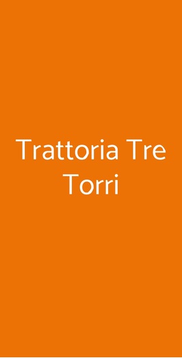 Trattoria Tre Torri, Portovenere