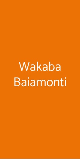 Wakaba Baiamonti, Milano