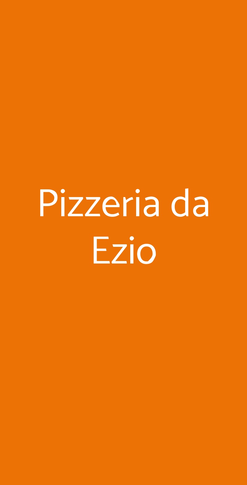 Pizzeria da Ezio Alano Di Piave menù 1 pagina