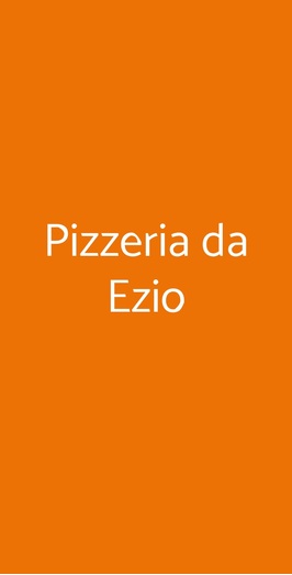 Pizzeria Da Ezio, Alano Di Piave