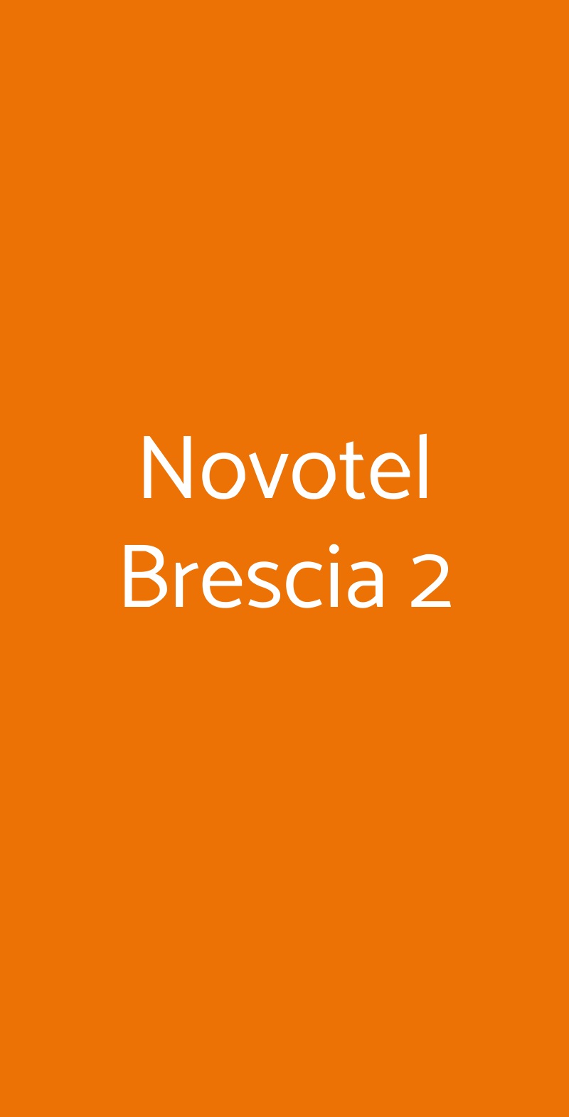 Novotel Brescia 2 Brescia menù 1 pagina
