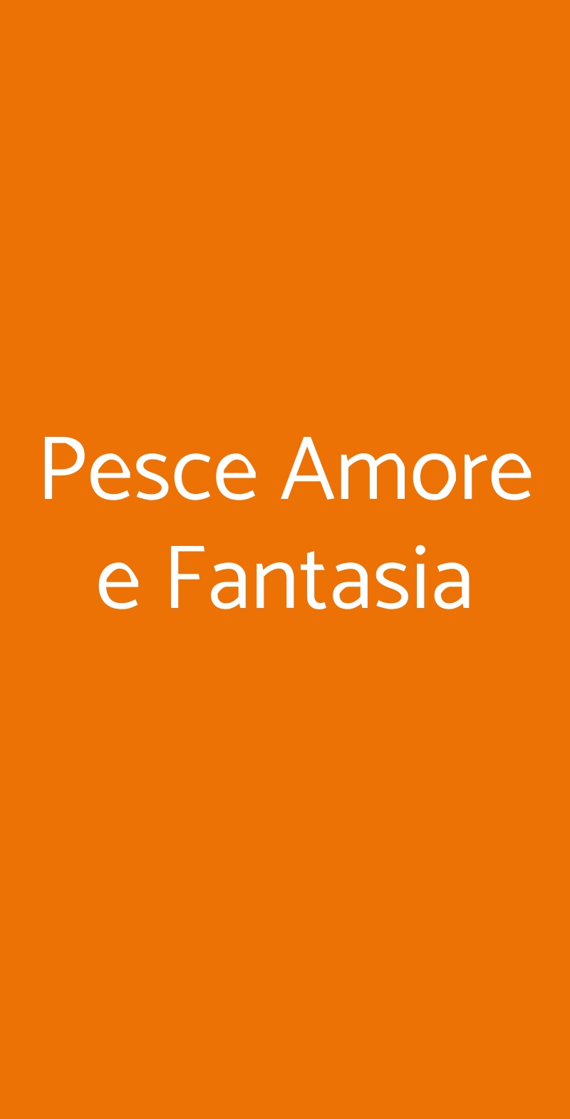 Pesce Amore e Fantasia Formia menù 1 pagina