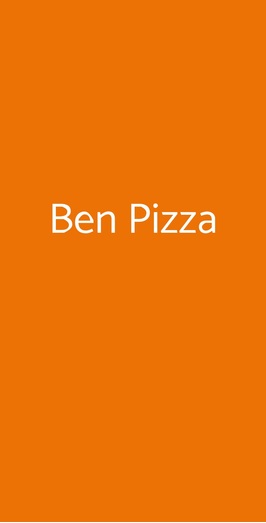 Ben Pizza, Senago