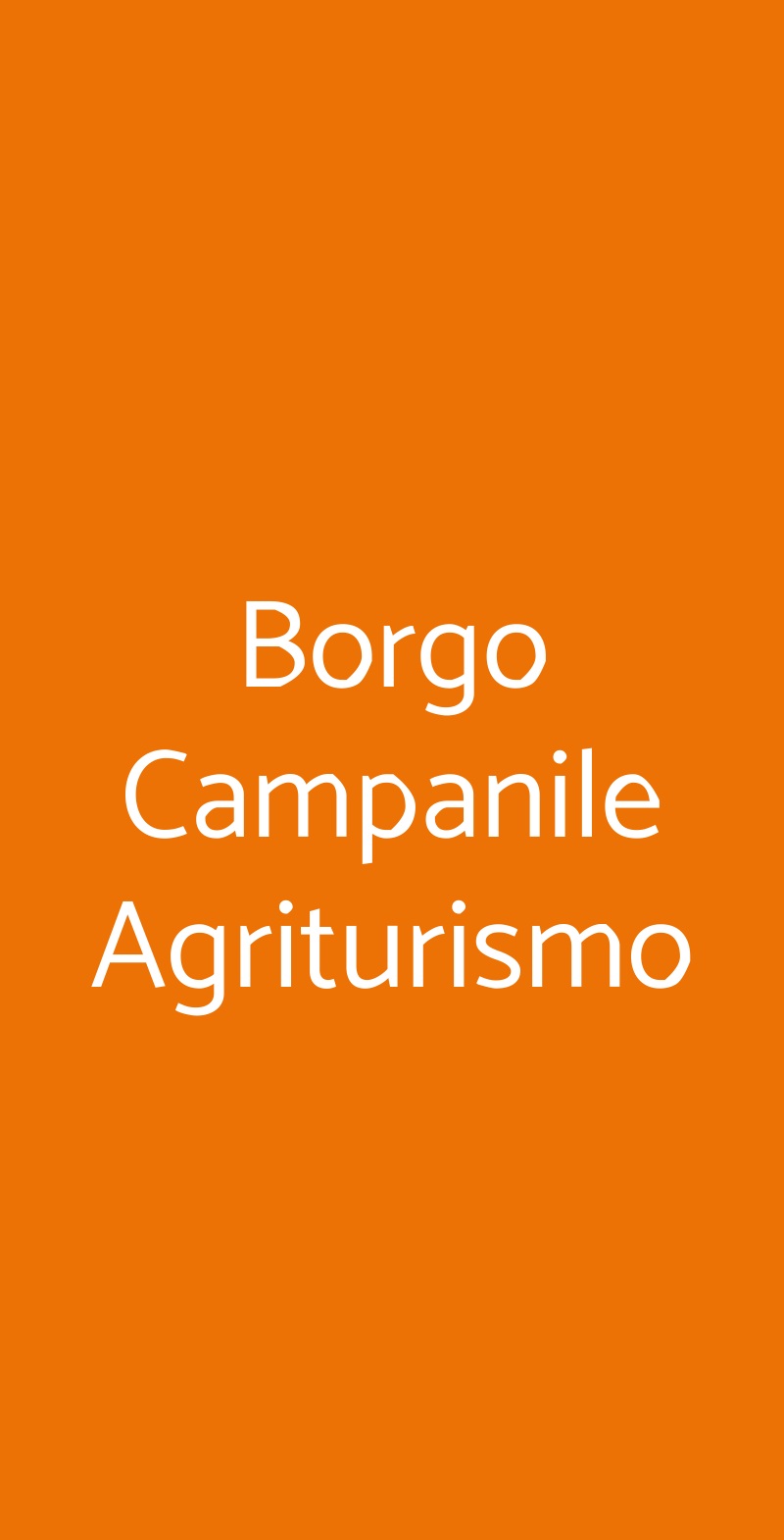 Borgo Campanile Agriturismo Montefiascone menù 1 pagina