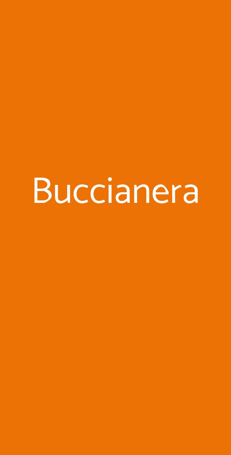 Buccianera Roma menù 1 pagina
