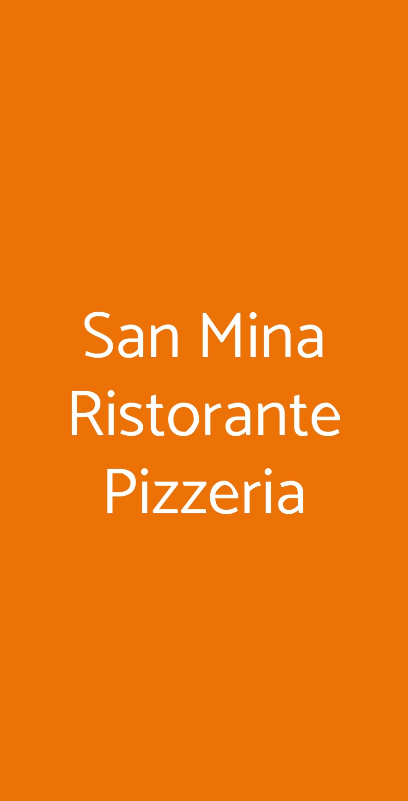 San Mina Ristorante Pizzeria Magenta menù 1 pagina