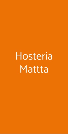 Hosteria Mattta