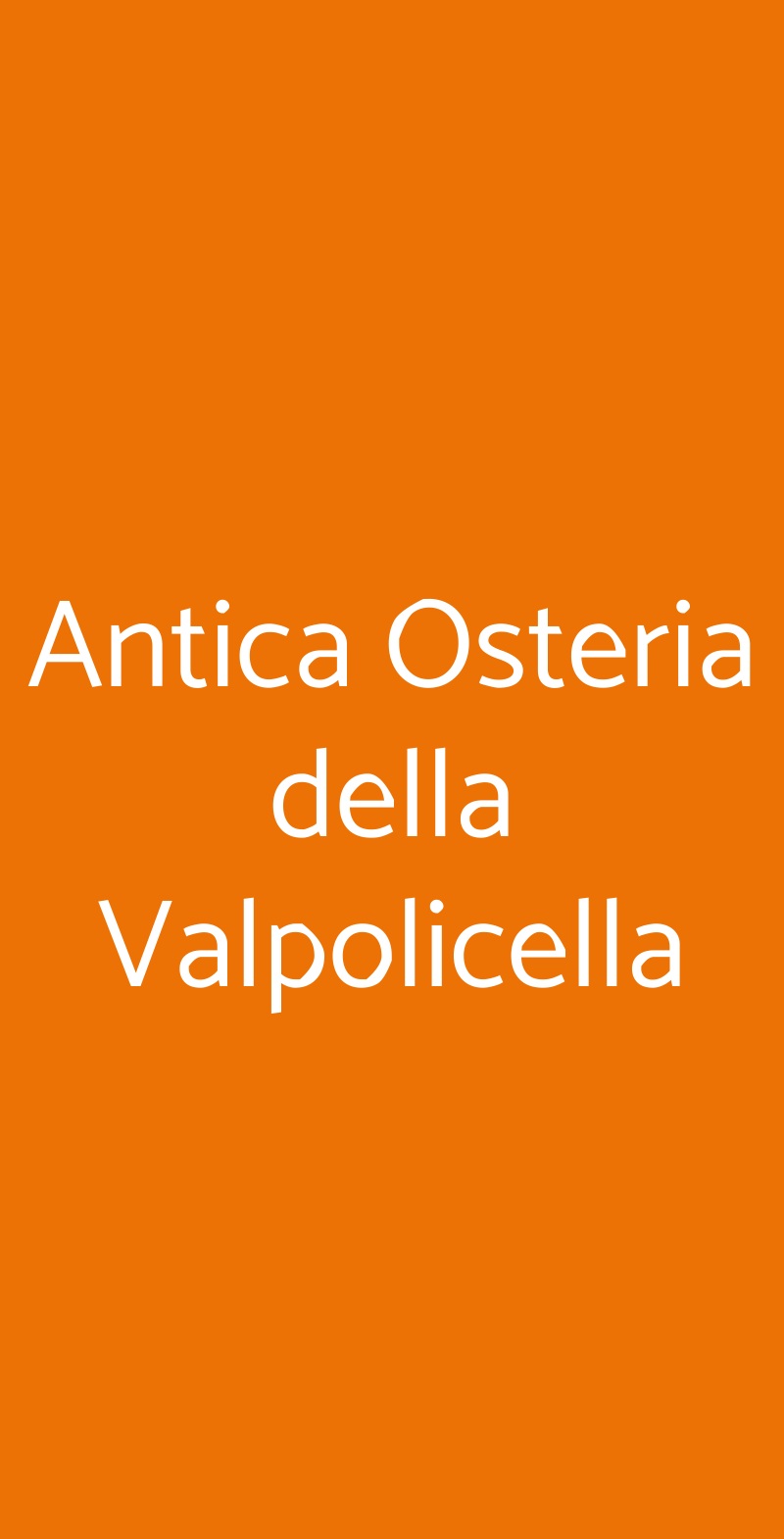 Antica Osteria della Valpolicella San Rocco menù 1 pagina