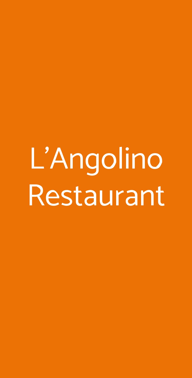 L'Angolino Restaurant Porto Recanati menù 1 pagina