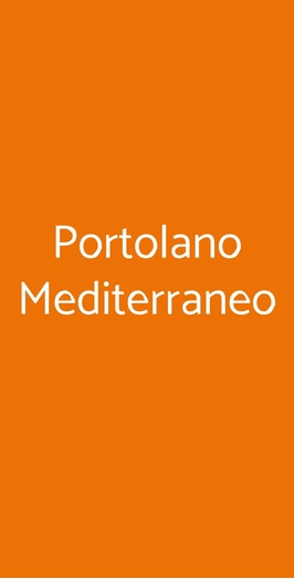 Portolano Mediterraneo