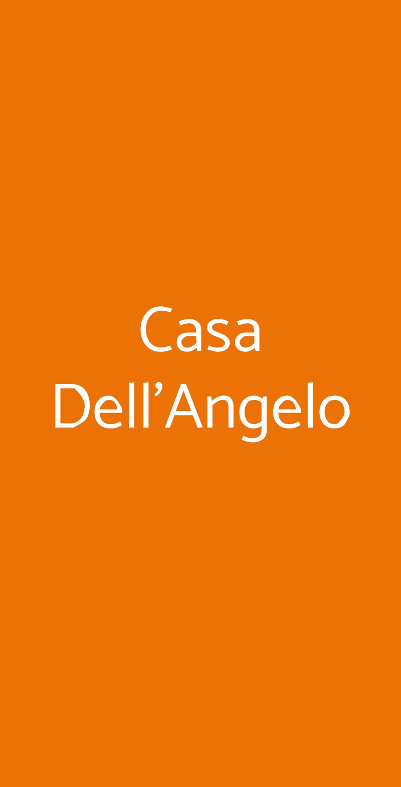 Casa Dell'Angelo Vignacastrisi menù 1 pagina